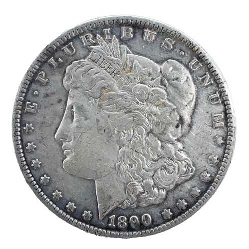 1890-O モルガン・ダラー VF - 非常に良好な 90% 銀貨 1 ドル米国コイン # 1650