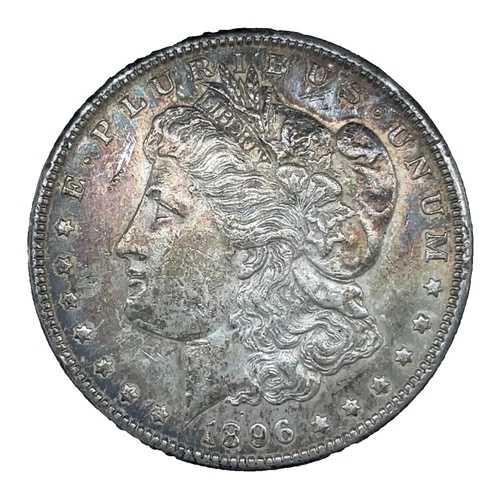 1896年 モルガン・ダラー レインボートーン 未使用 90% シルバーコイン #6