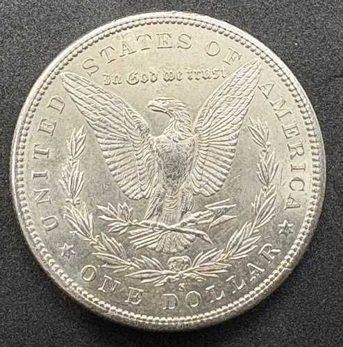 1879-S モーガン シルバー ダラー、チョイス BU 未使用品、ブラスト ホワイト!