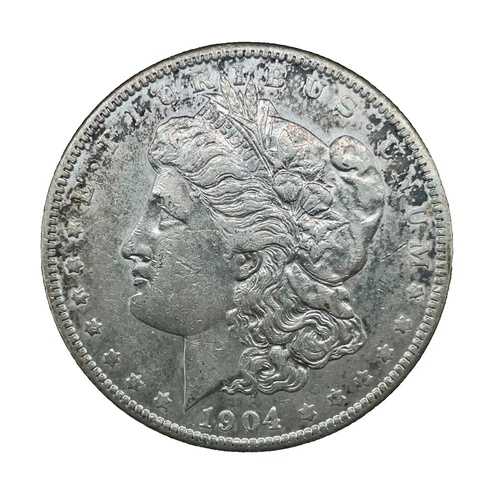 1904年 モルガン・ダラー F- Fine / VF - Very Fine 90% シルバーコイン コレクターズアイテム #1287
