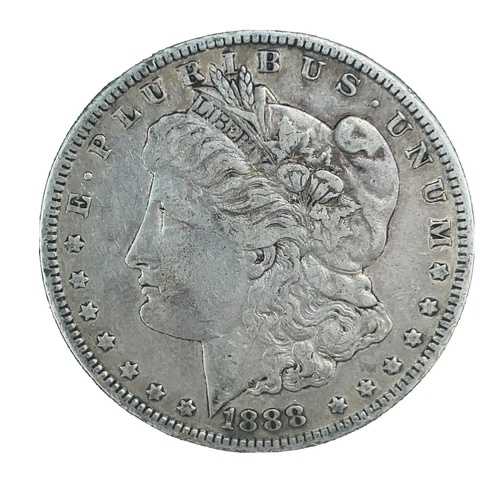 1888年 モルガン・ダラー XF - 極めて良好な90%銀貨 1ドル 米国貨幣 コレクターズアイテム #961