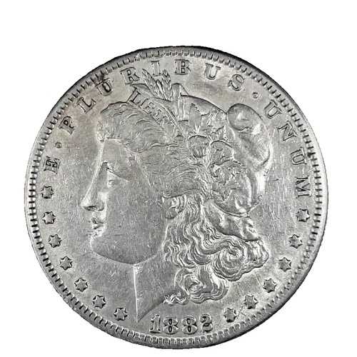 1882年 モルガン・ダラー XF-AU 90%銀貨 1ドル 米国コイン # 2041 40,040円