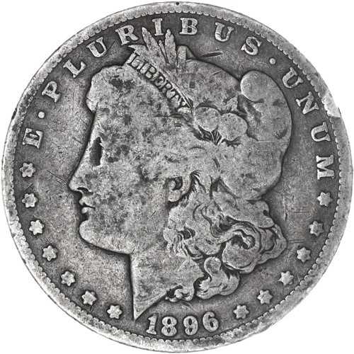 1896年 O モルガン・ダラー リムバンプ良好 写真参照 J738