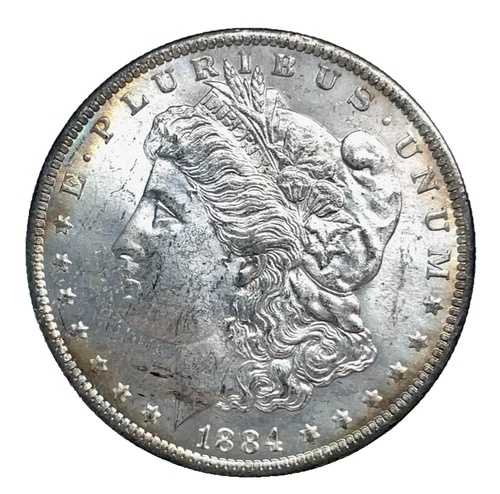 1884-O オーバル O モルガン ダラー 未流通 90% 銀 1 ドル 米国コイン # 2127
