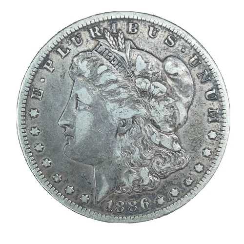1886-O モルガン銀貨 トーンVF コレクターズコイン #870