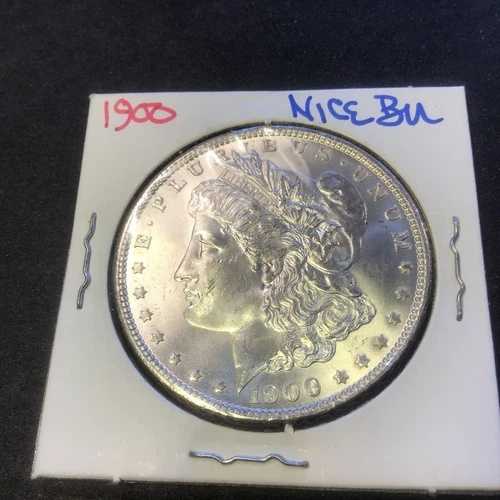 1900-P モルガン銀貨 美しい未使用品
