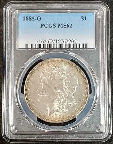 1885-O $1 PCGS MS62 モルガン銀貨 7162.62/46762205