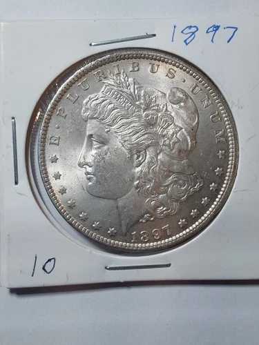 1897年 P モルガン シルバー ダラー 非常に良好な流通品 ミントマークなし