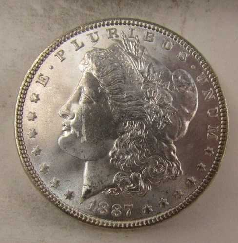アメリカ合衆国 1887年 モルガン銀貨 AUまたはそれ以上の状態* 40,755円