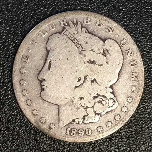 1890-O モルガン銀貨 - 高画質スキャン #B258 をご覧ください