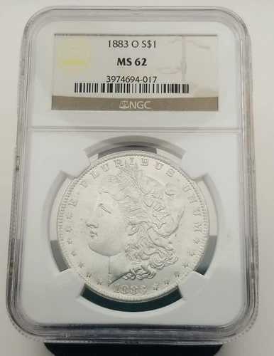 1883-O モルガン銀貨 NGC MS 62 #3511