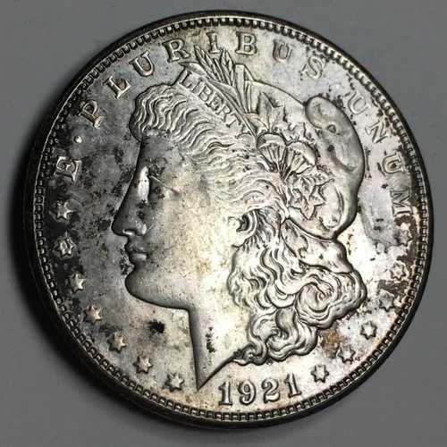 1921-S モルガン 90% 銀貨 - ほぼ未使用 (AU) KM#110 - 5066-SF