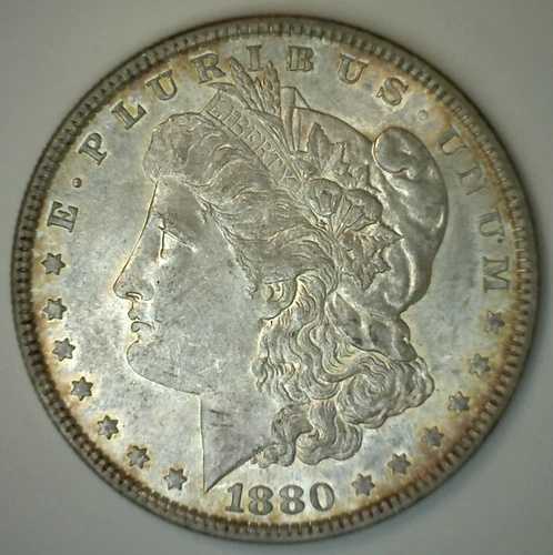 1880年 モルガン銀貨 米国型コイン 未流通 フィラデルフィア造幣局 1ドル