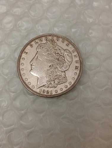 アメリカ モルガン銀貨 1921-D、XF. #002