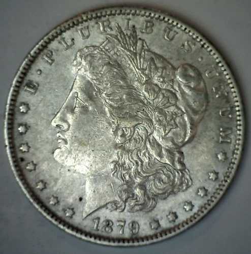 1879年 モルガン銀貨 1ドル XF $1 米国タイプ 銀貨 極上品
