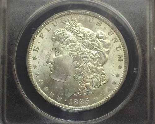 HS&C: 1885 O モルガン・ダラー ANACS MS62 - 米国コイン