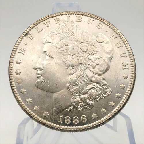 1886年 P モルガン シルバー ダラー 90% シルバー 1ドル 米国コイン 美しい光沢