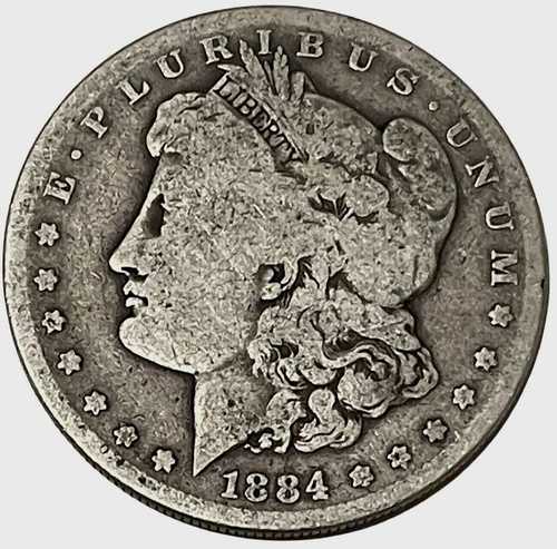 1884-S モルガン銀貨 90% 米国銀貨 サンフランシスコ KM# 110 ロット A11-46