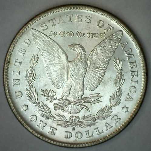1878年 S モーガン シルバー ダラー ブリリアント アンサーキュレート 1ドル銀貨（写真参照）