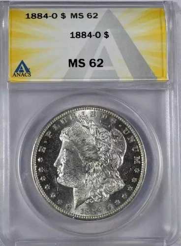 1884年 モルガン銀貨 ANACS MS-62 40,755円