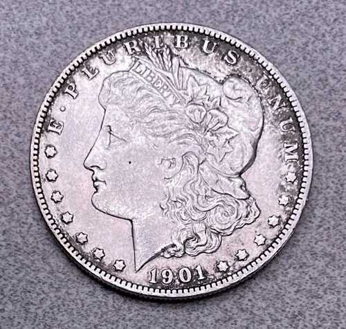1901-O モーガン シルバードル 90% シルバー 1ドル USコイン - 送料無料 B036