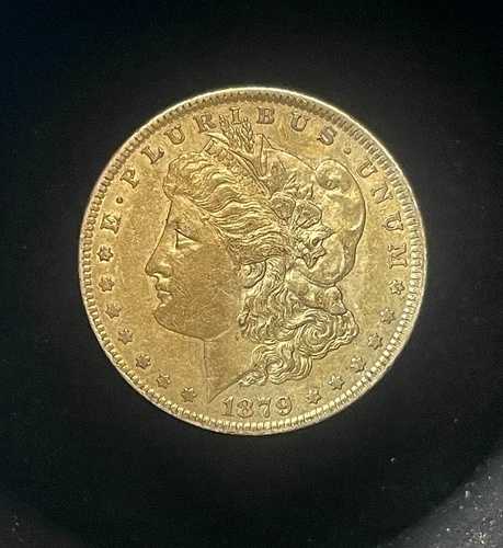 1879年 P モルガン・ダラー - 90% 銀 1 ドル米国コイン - アルバムトーン付き!、UNC 詳細