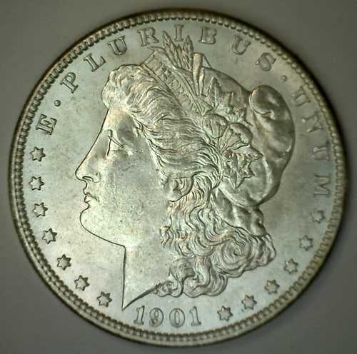 1901年 O モーガン シルバー BU ドル 未流通コイン ニューオーリンズ造幣局 1ドル