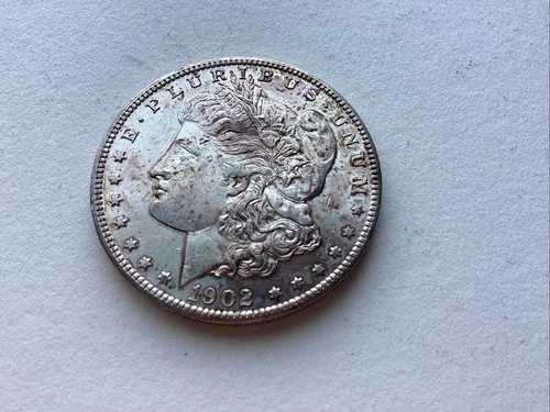 米国 1902-O 未流通モルガン銀貨 KM #110 良品