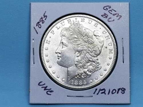 1885年 1885-P モーガン シルバードル 美しい色調の縁！宝石 BU UNC #1121018-52V