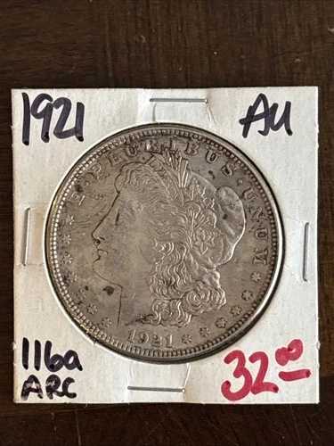 1921-P モルガン銀貨 1オンス 1ドル 90%銀 非常に良い