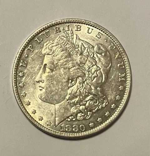 1880-O AU+ モルガン銀貨