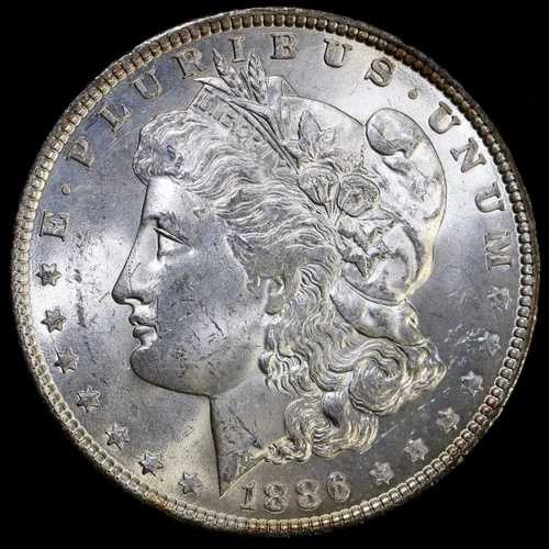 1886年 1ドル モルガン銀貨 ~ 未流通品 US#215