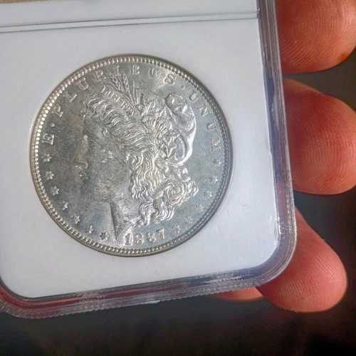 1887年モルガン銀貨 MS63、商品番号33**お値引きしますので、お気軽にお尋ねください**