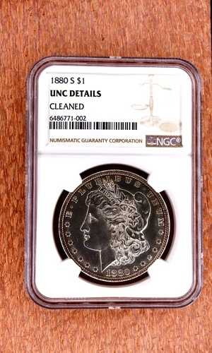 1880 S DECAM モルガン・ダラー シルバー・ダラー NGC UNC #1BQ