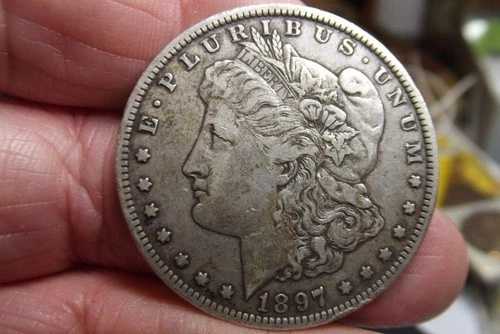 1897-O モルガン銀貨 XF オリジナルの美しいコイン