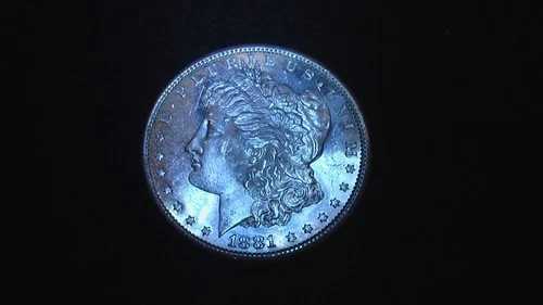1881-S モルガン銀貨 -- ジェム BU セミプルーフ