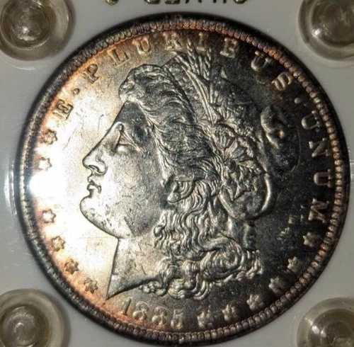 1885 O モルガン銀貨 ~ BU ~ ライトゴールドトーン