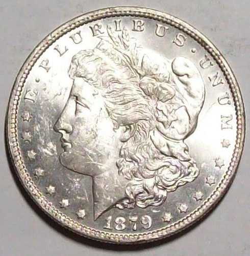 1879-P モーガン・ダラー 光沢ライトフロスト ナイス BU #19C67 .900 ファインシルバーコイン