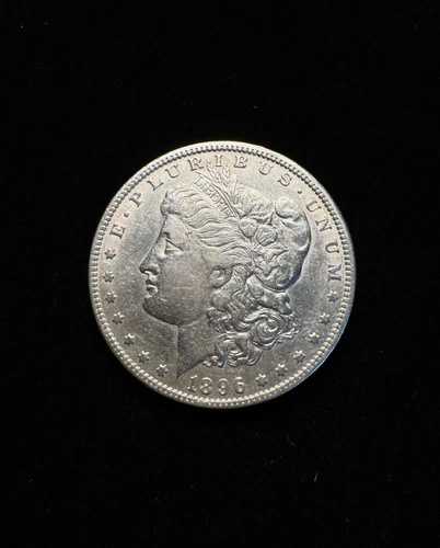 AU 1896-O モルガン銀貨 ライトクリーニング