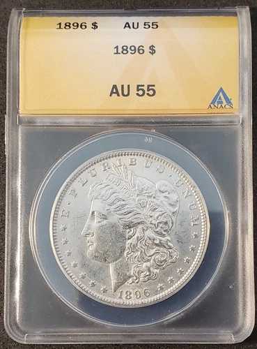 1896年モルガン銀貨、ANACS AU-55による鑑定