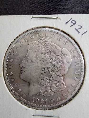 1921年 モルガン シルバー ダラー 1ドル コイン ? 90% 銀 ? XF/AU フィラデルフィア ミントマークなし