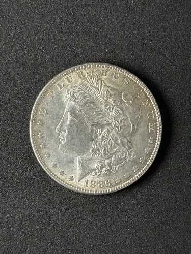 1886年製アメリカン・モルガン・ダラー 90%銀貨 | 未鑑定「AU」 | フィラデルフィア造幣局