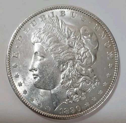 1890年 P モルガン ダラー 1ドル UNC 90% 銀
