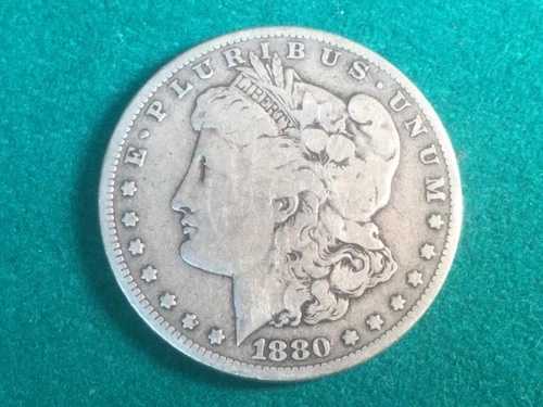 1880-O モルガン銀貨（良好な状態）