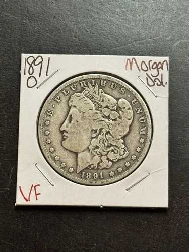 1891年 O モーガン シルバー ダラー VF 非常に良好な米国ベター デート コイン (Raw18441) 38,610円