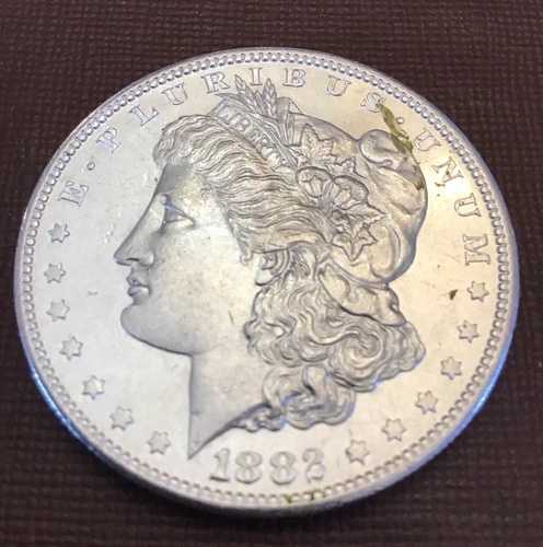 1882-S モルガン銀貨 CHOICE BU UNC MS、初期日付