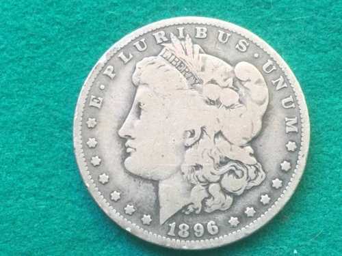 1896-O モルガン銀貨（良好な状態）