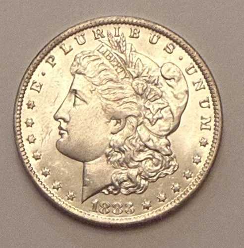 1883-O モルガン銀貨 ブライトホワイト 未使用