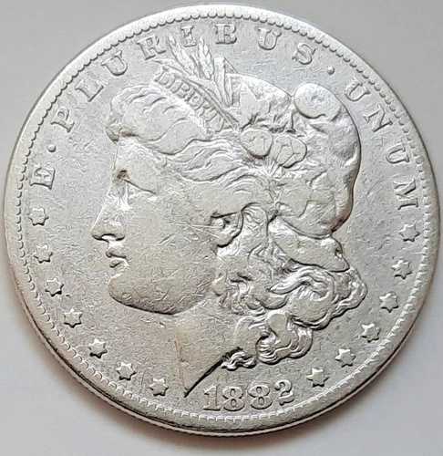 1882年フィラデルフィア造幣局発行のモルガン銀貨 -流通