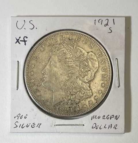 1921-S 1ドルモルガン銀貨-XF